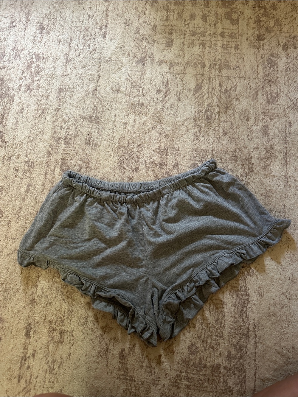 The Beatles Gray Ruffle Sleep Shorts